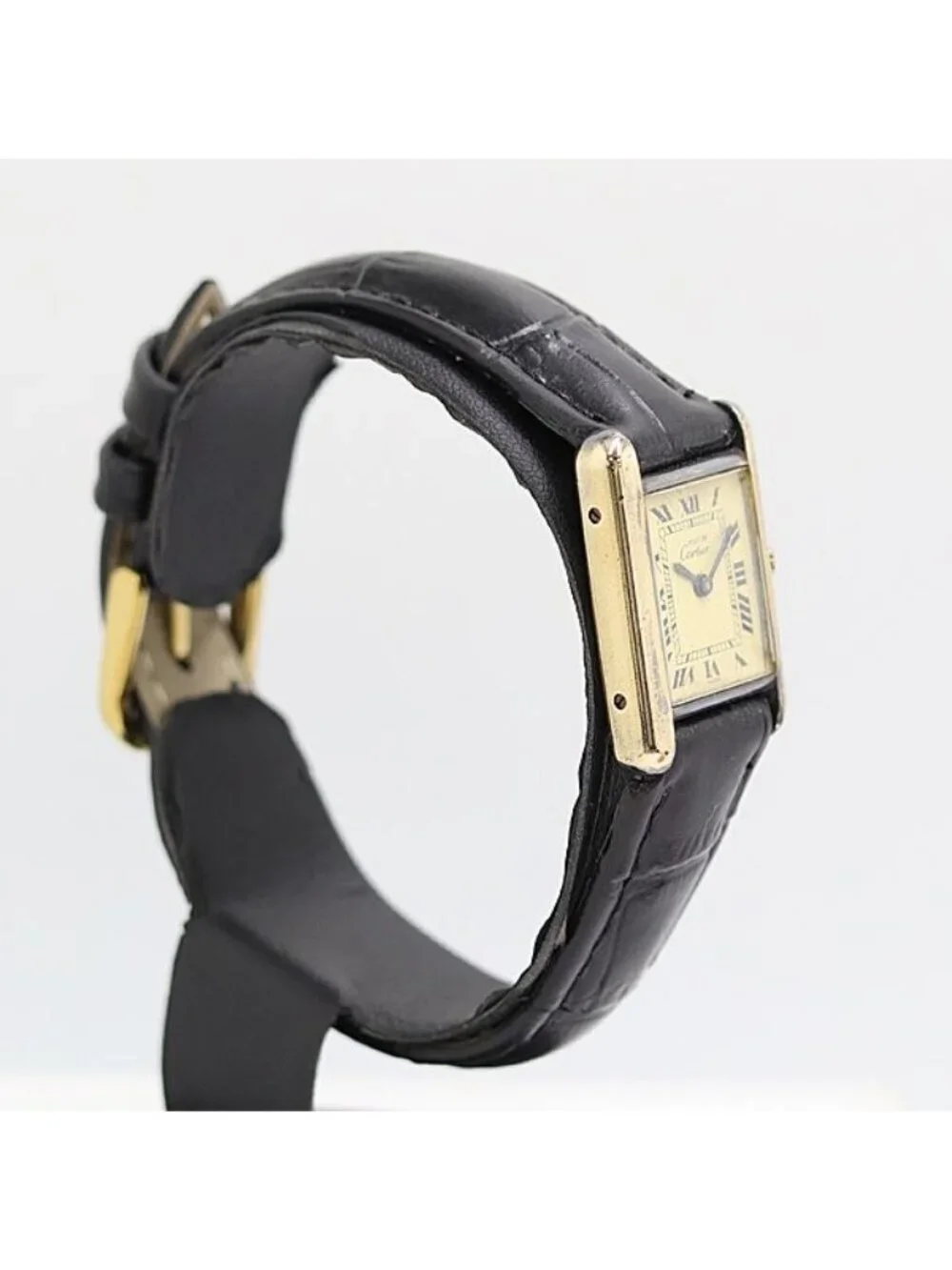 Cartier Must Tank Vermeil Manual Wind Ivory Dial Watch